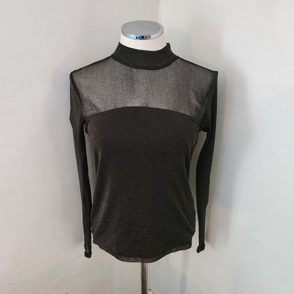 Banana Republic Tops - Banana Republic Lurex Mesh Top‎  Women's Size Small